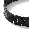 PVD Vacuum Plating 201 Stainless Steel Rectangle Watch Band Bracelet BJEW-H550-01EB-3