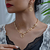 Vortex Alloy Pendant Necklace & Dangle Earrings Sets FS-WGE9BDE-01-2