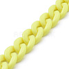 Handmade Opaque Acrylic Curb Chains X-AJEW-JB00662-08-2