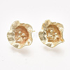 Brass Stud Earring Findings KK-T038-585G-NF-2