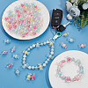 100Pcs Transparent Acrylic Beads TACR-SP0001-19-4