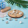 80Pcs 8 Style Brass Shank Buttons BUTT-TA0001-08S-5