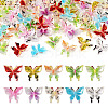  60Pcs 10 Colors Transparent Resin Cabochons CRES-TA0001-32-10