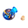 Handmade Lampwork Perfume Bottle Pendants LAMP-TADJ0001-05D-2