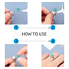 Unicraftale DIY Flat Round Finger Ring Making Kit DIY-UN0003-45-6