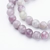 Natural Lilac Jade Beads Strands X-GSR6mmC168-2