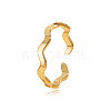 201 Stainless Steel Open Cuff Rings for Women FS-WG5C506-02-2