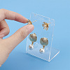   10Pcs 2 Colors Acrylic Earring Display Stands EDIS-PH0001-89-4