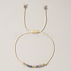Natural Birthstone Braided Bead Bracelets for Women LS-VA8051-12-1