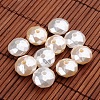 Faceted Rondelle Imitation Pearl Acrylic Beads OACR-L004-3604-1