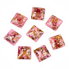 Transparent Resin Cabochons CRES-P019-05E-1