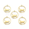 Ion Plating(IP) 201 Stainless Steel Pendants STAS-N098-098LG-2