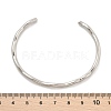 Non-Tarnish 304 Stainless Steel Cuff Bangles BJEW-H323-01P-5