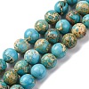 Dyed Natural Regalite/Imperial Jasper/Sea Sediment Jasper Beads Strands G-B124-C03-05-1
