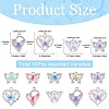 10Pcs 10 Styles Alloy with Rhinestone Pendants FIND-YW0009-49-2