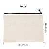Cloth Blank DIY Craft Bag Canvas Pen Bag ABAG-WH0023-12C-2