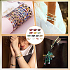 280Pcs 14 Colors 2-Hole Baking Paint Glass Seed Beads SEED-PH0002-74-5