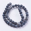 Natural Weathered Agate Beads Strands G-G589-8mm-M-2