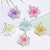 Resin Pendants RESI-D016-04B-1