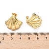 Brass Clear Cubic Zirconia Stud Earrings EJEW-Q017-05B-G-5