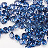 Diamond Shaped Cubic Zirconia Pointed Back Cabochons ZIRC-R004-12mm-06-1