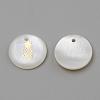 Freshwater Shell Pendants SHEL-Q010-009G-2