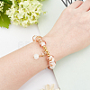 40pcs Handmade Inner Flower Gold Sand Lampwork Round Beads LAMP-OC0001-37-6
