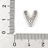 Brass Micro Pave Cubic Zirconia Slide Charms ZIRC-I068-08P-4