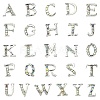 26 Letter Alloy Cabochons MRMJ-R129-97D-1