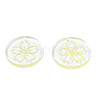 Transparent Resin Pendants RESI-N030-004E-3