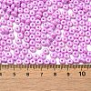 Baking Paint Luster Glass Seed Beads SEED-B001-04A-07-4