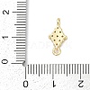 Brass Micro Pave Clear Cubic Zirconia Connector Charms KK-Z094-08G-03-3