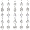 Tibetan Style Alloy Pendants TIBEP-PH0005-12AS-1