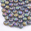 Electroplate Glass Beads EGLA-S178-03E-1