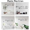PVC Quotes Wall Sticker DIY-WH0200-015-3