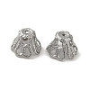 Non-Tarnish 304 Stainless Steel Bead Caps STAS-P363-03A-P-1
