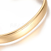 Ion Plating(IP) 304 Stainless Steel Cuff Bangles STAS-I110-10-8mm-G-3