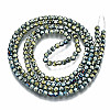 Electroplate Non-magnetic Synthetic Hematite Beads Strands G-T114-59-03-2
