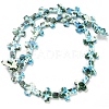 Baking Paint Synthetic Turquoise Beads Strands G-H060-01F-3