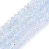 Crackle Transparent Glass Beads Strands GLAA-N069-02A-03-1
