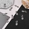 Tibetan Style Alloy Kitten Pendant Settings for Enamel LS-PALLOY-A15359-AS-NF-4