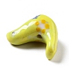 Handmade Printed Porcelain Beads X-PORC-F005-04E-4