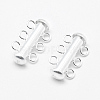 Sterling Silver Slide Lock Clasps STER-K035-02-3
