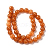 Natural Dyed White Jade Beads Strands G-M402-C04-07-4