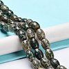 Tibetan Style dZi Beads Strands TDZI-E005-01P-2