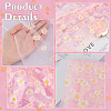 4 Yard Daisy Pattern Nylon Mesh Fabric AJEW-WH0314-459B-4