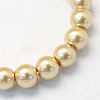 Baking Paint Pearlized Glass Pearl Round Bead Strands HY-Q003-10mm-42-2