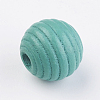 Natural Maple Wood Beehive Beads WOOD-Q030-48H-2