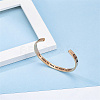 Stainless Steel Cuff Bangle for Women CR8784-2-2