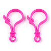 Opaque Solid Color Bulb Shaped Plastic Push Gate Snap Keychain Clasp Findings KY-R006-M01-4